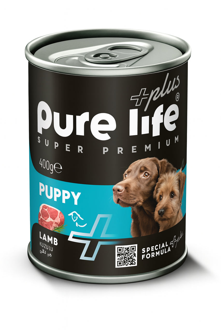 Pure Life Dog Wet Food Can 400g Puppy Lamb |  PLDW-400-PLB