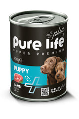 Pure Life Dog Wet Food Can 400g Puppy Lamb |  PLDW-400-PLB