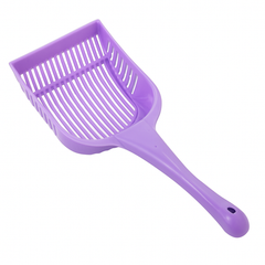 Cat Litter Shovel - Durable Plastic Scoop with Handle for Easy Cleaning - Purple