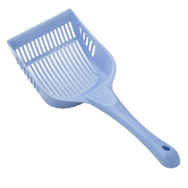 Cat Litter Shovel - Durable Plastic Scoop with Handle for Easy Cleaning - Periwinkle