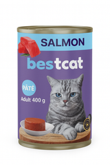 BestCat Salmon Pâté - Adult Wet Cat Food 400g - 12 Pack