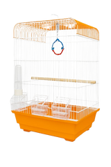 Bird Cage 3DS with Feeder & Water Dispenser - Orange