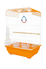 Bird Cage 3DS with Feeder & Water Dispenser - Orange