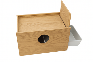 Large Wood Karawan Nest - Wooden Bird Breeding Box
