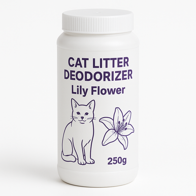 مزيل رائحة فضلات القطط 250 جم - برائحة زهرة الزنبق - أبيض | PET-CLT-WHT01