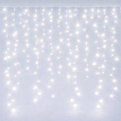 6x0.8 Meter 400 LED Ice Curtain Decorative Lights White | AL631-W