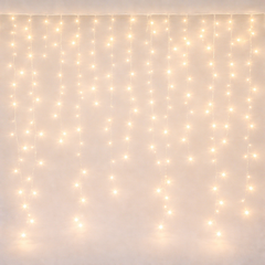 5x0.8 Meter 300 LED Ice Curtain Decorative Lights Warm White | AL630