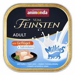 Animonda Pate Milkies للبالغين بالدواجن وحشوة الكريمة - 100 جم | GFL-SHK