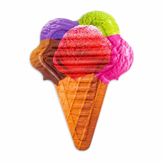 Bestway Summer Flavors Ice Cream Cone Inflatable Pool Float | 43183