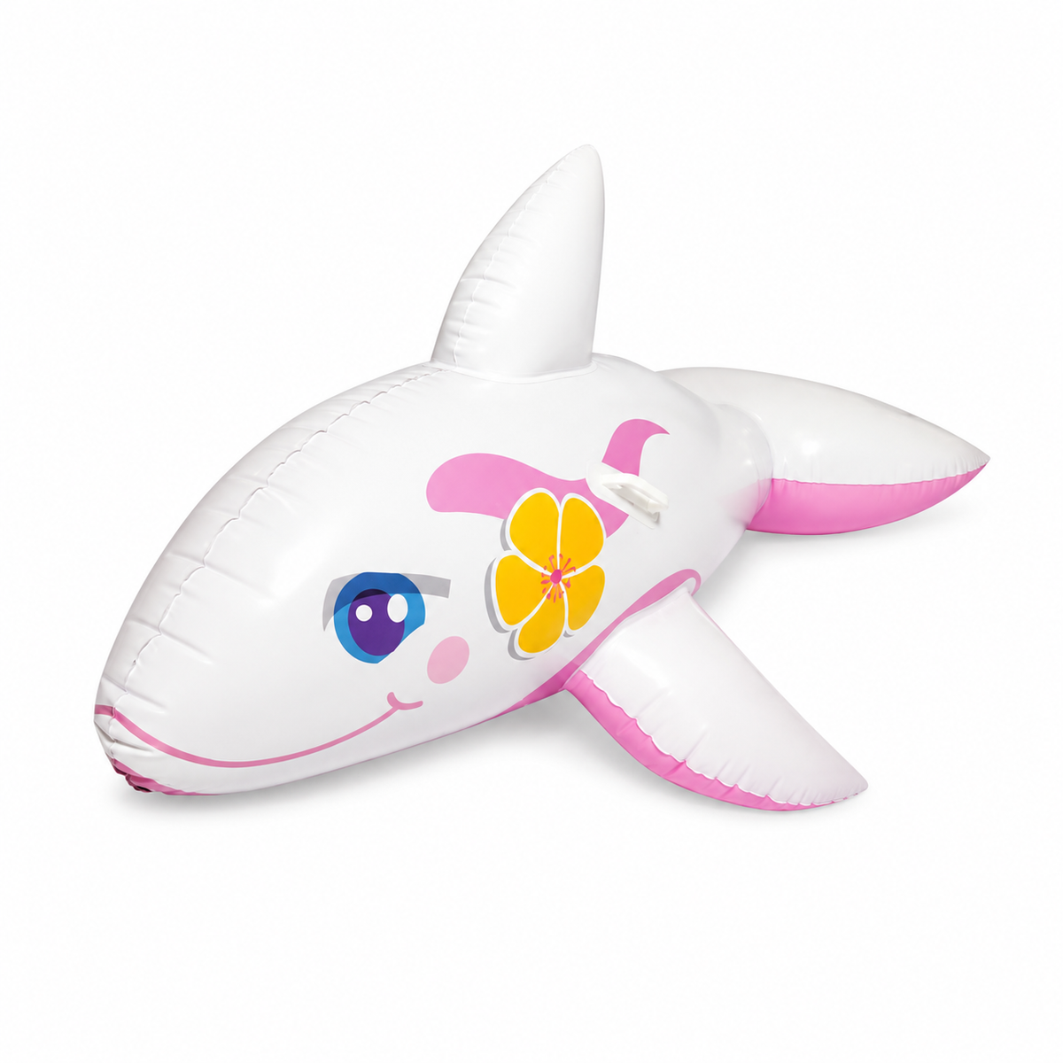 Bestway Whale Inflatable Ride-On Pool Float 157 x 94 cm - White/Pink | 41037