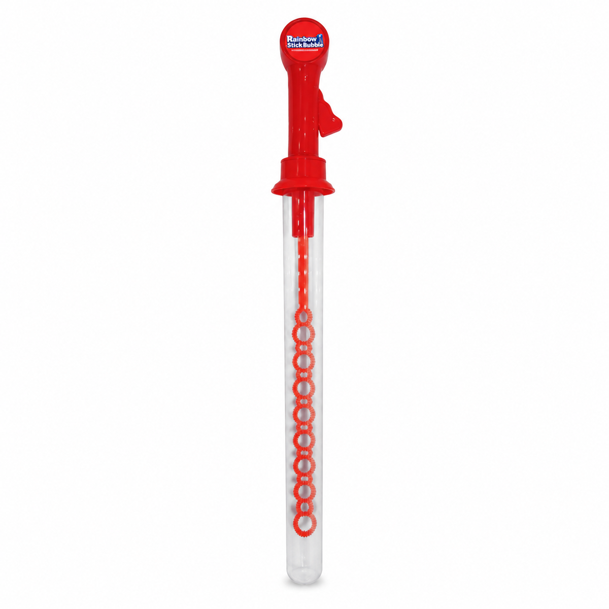 Rainbow Stick Multi-Ring Bubble Wand Toy - Red | AL8273