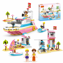 COGO 3-in-1 Holiday Boat Building Block Set - 351 Pieces - Multicolor | 3072