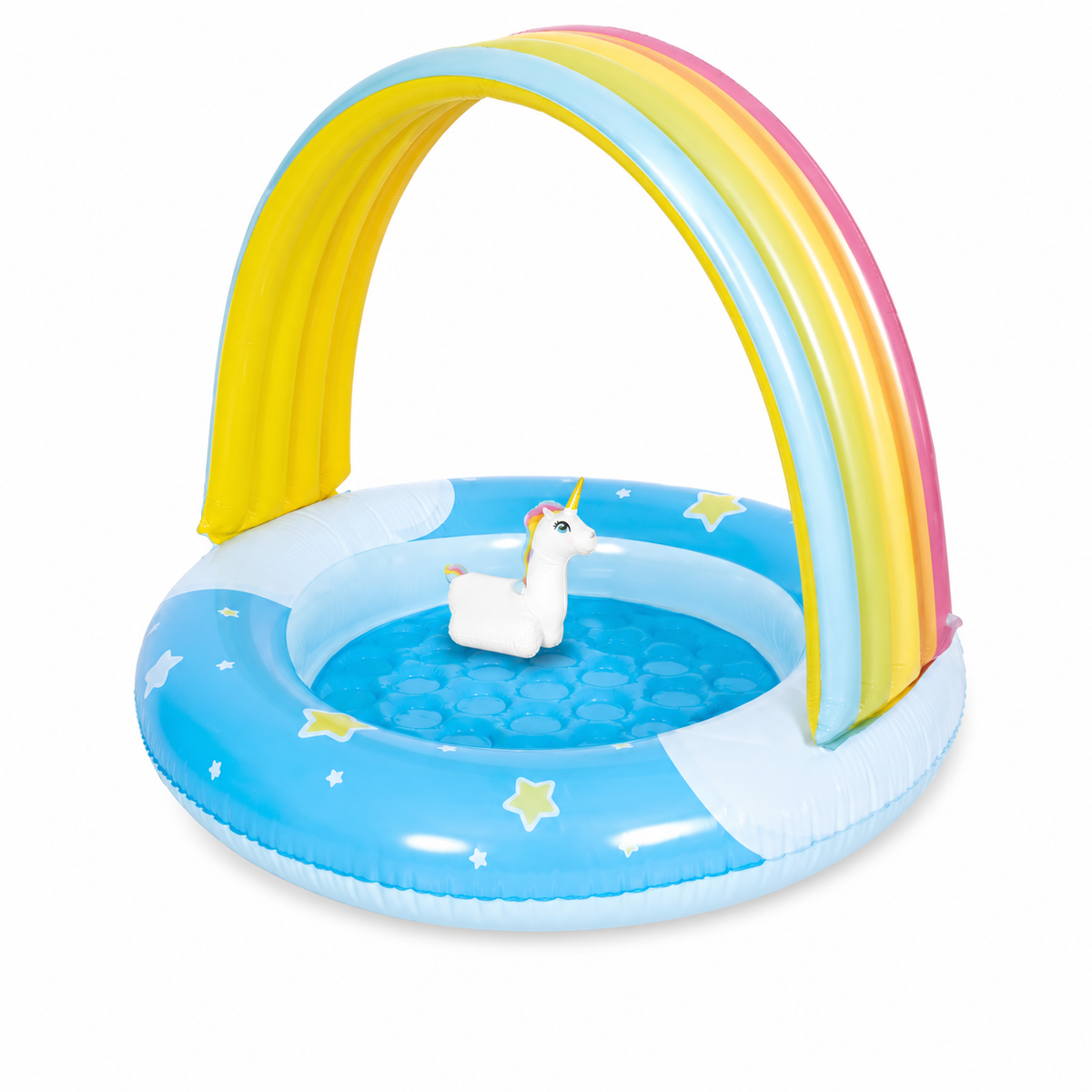 Ages 1-3 Rainbow Unicorn Canopy Pool 95x80cm | 51346