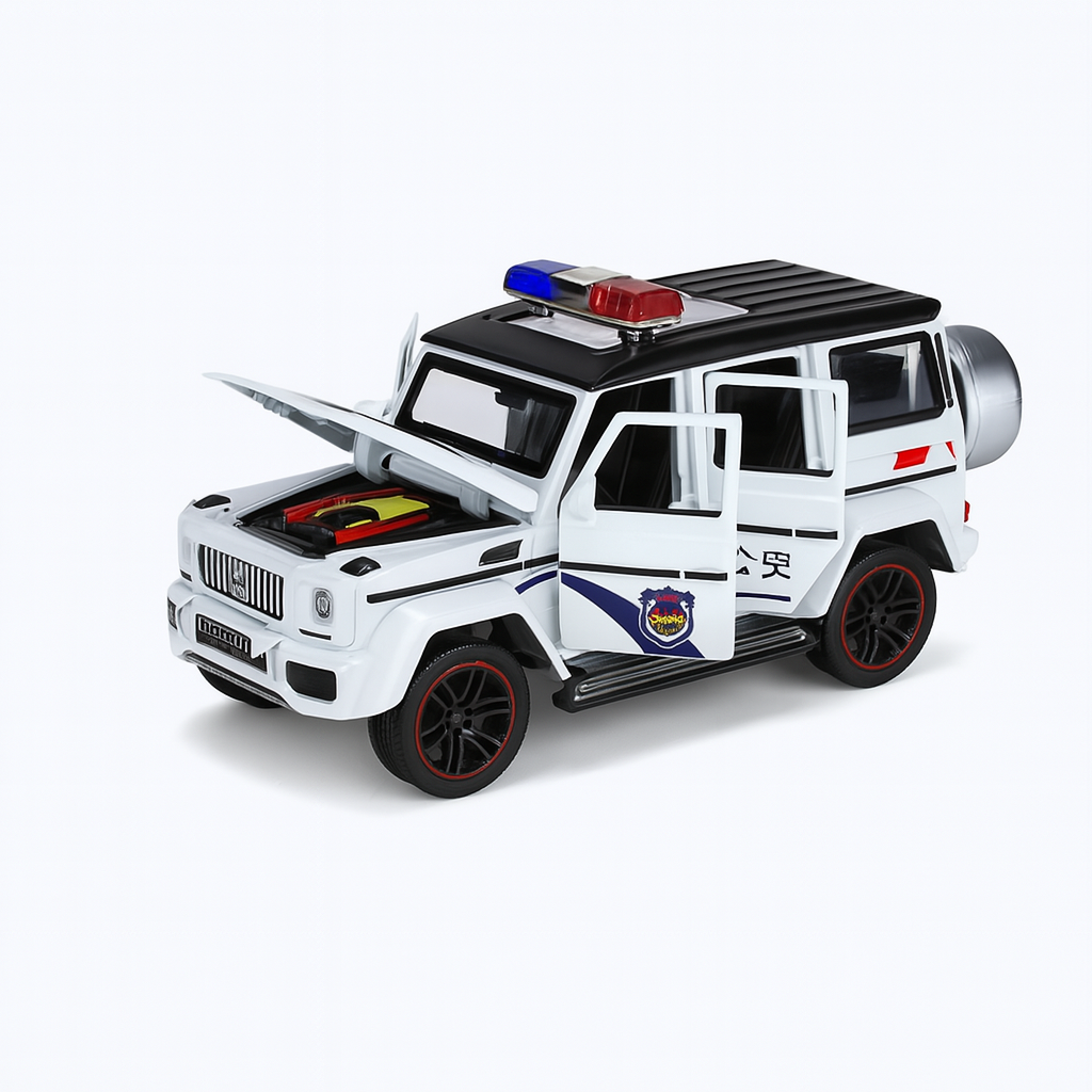 Diecast Car Toys 1/24 Metal Model G63 Police- White | A2462