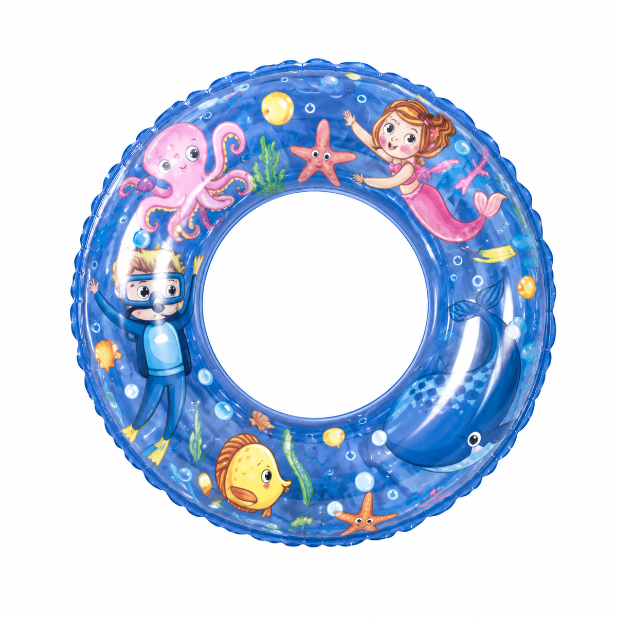 Ocean World Swim Ring Ages 4-8 - Blue | 37592