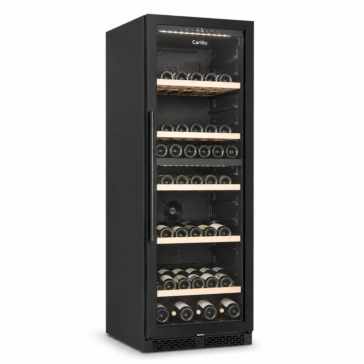 Carillo 166-Bottle Dual Zone Wine Cooler Black | CROW166BDB