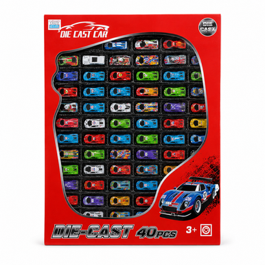 Die Cast Small Cars Multicolor Set 40 Pieces | WJ950-938W