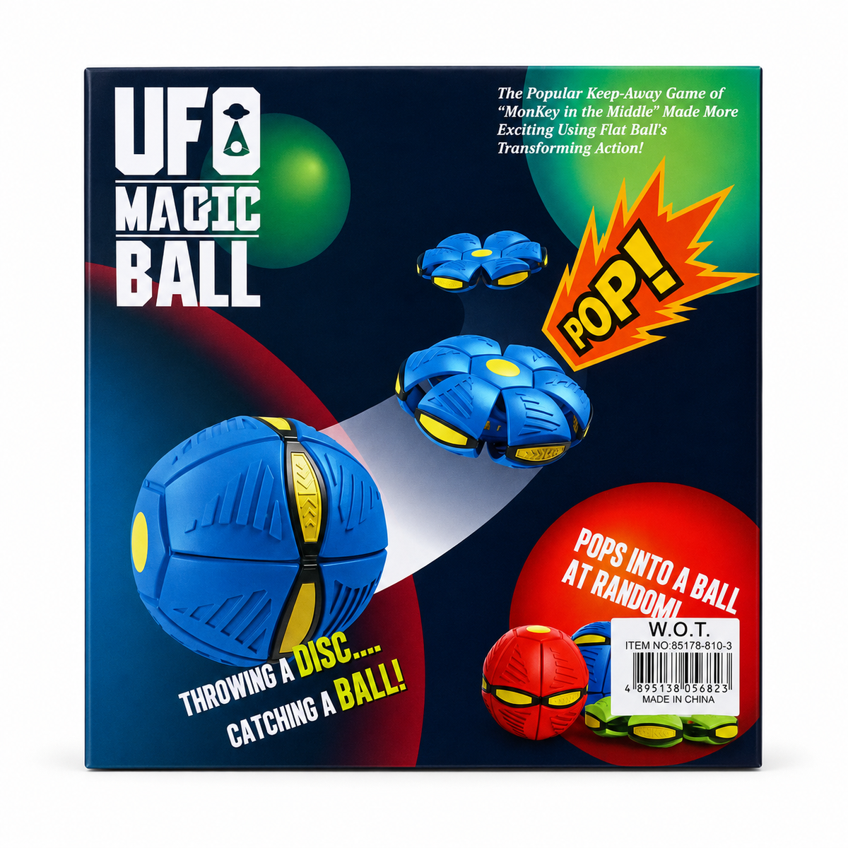 UFO Magic Ball Transforming Flying Disc Toy | 8810-3