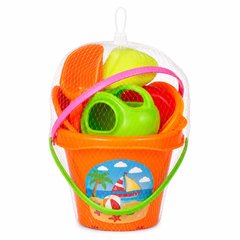 Beach Set with Bucket, Molds & Water Can Orange | 614 ORANGE