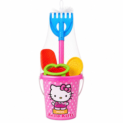 Beach Bucket with Water Can, Shovel & Sand Molds Pink | 677 PINK