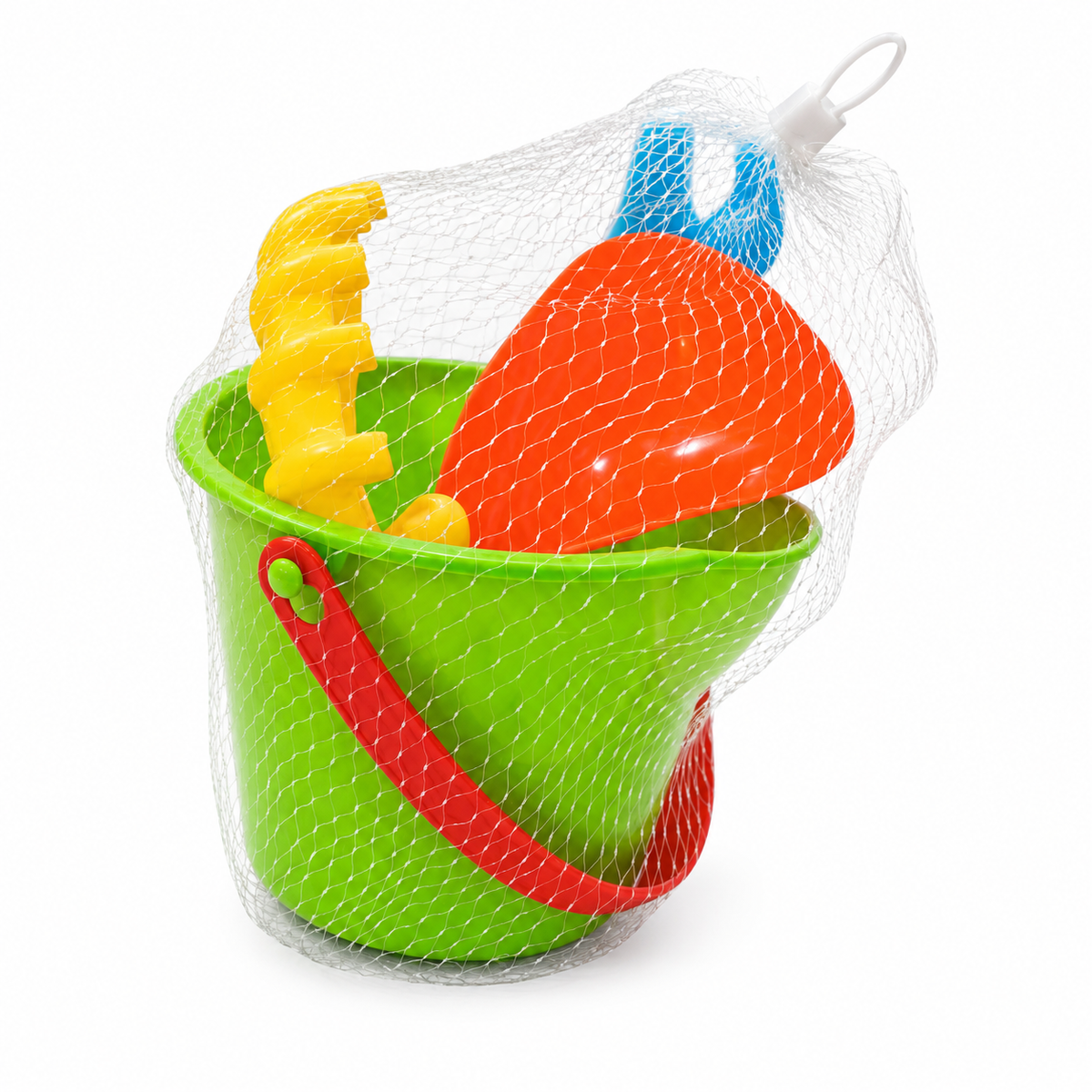 Beach Bucket, Shovel, Fan & Sand Molds Green | 623/1 GREEN