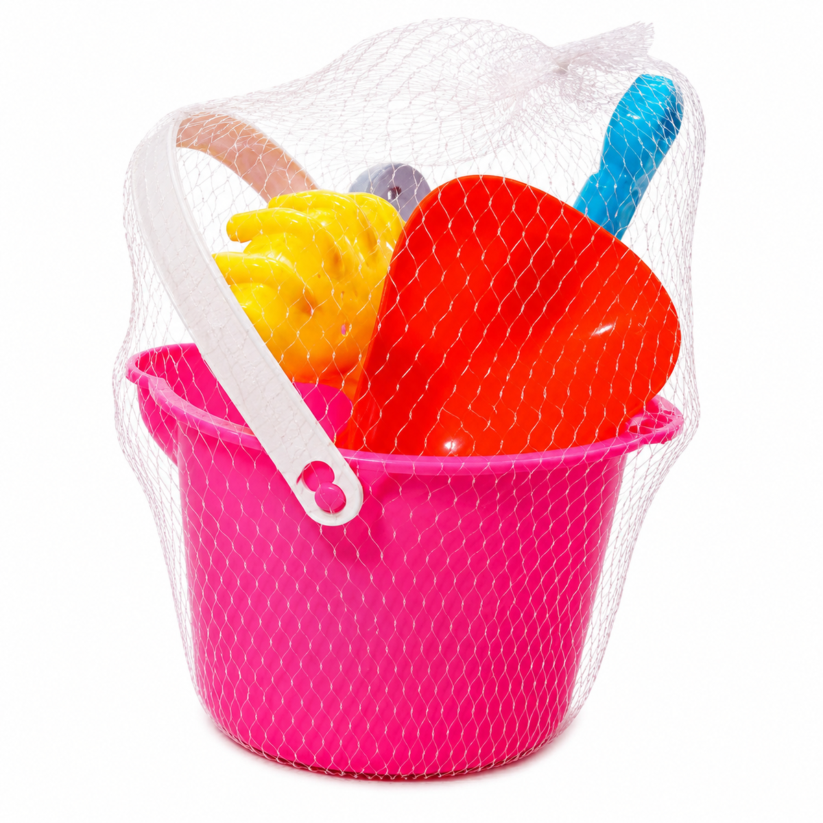 Beach Bucket, Shovel, Fan & Sand Molds Pink | 623/1 PINK