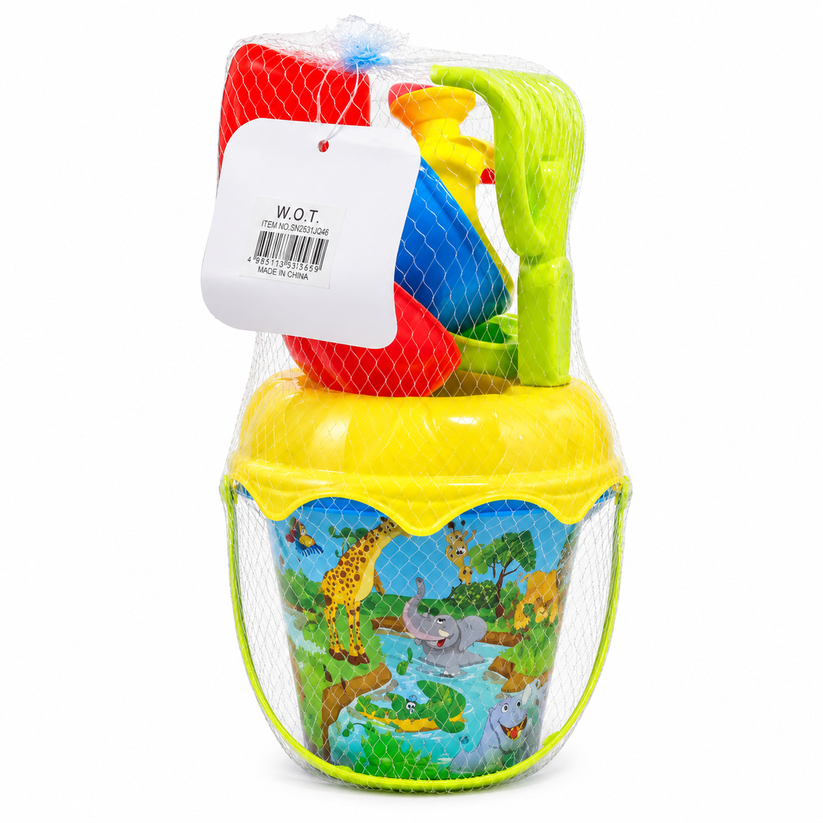 Beach Bucket, Shovel, Molds & Water Can | JJ046