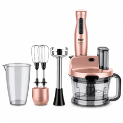 Fakir Mr Chef Quadro 1000W Blender Set with 1.5L Chopper - Pink | 41003407