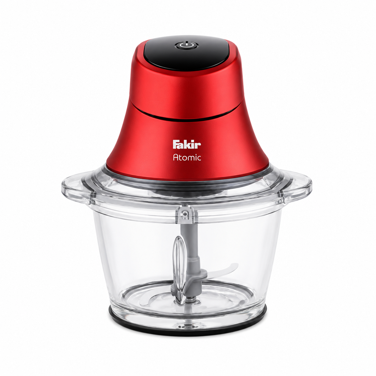 Atomic 600W 1L Glass Food Chopper - Red | 41003623