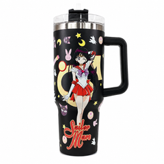 Sailor Mars Stainless Steel Double Wall Vacuum Insulated Tumbler 1200ml - Black | C4003-BK