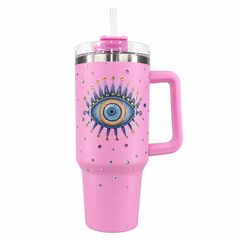 Eye Evil Stainless Steel Double Wall Vacuum Insulated Tumbler 1200ml - Baby Purple | C4074-BPR