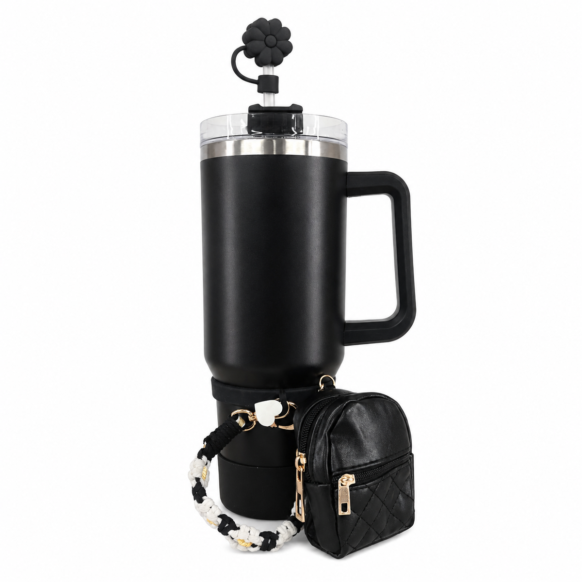 Stainless Steel Double Wall Vacuum Insulated Tumbler 1200ml - Black | C4102-BK