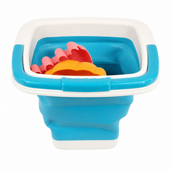Foldable Beach Bucket Toy Set - Blue| C-2996-BL