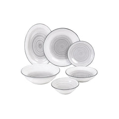 Dorsch Ripple Grey 26-Piece Porcelain Set | DH-09396