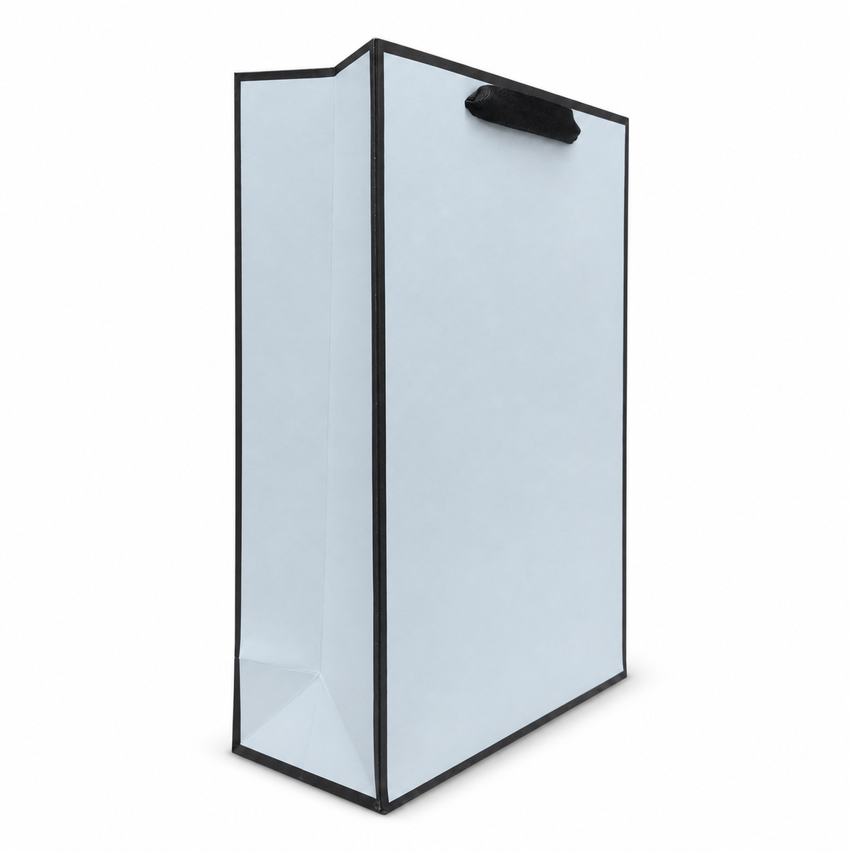 Gift Bag 30x12x40cm - Light Blue with Black Edges | D1221