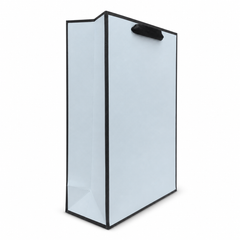 Gift Bag 30x12x40cm - Light Blue with Black Edges | D1221