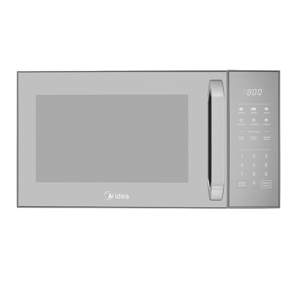 Midea Microwave 29L with Grill 900W, 11 Preset Programs - Silver | EG9P032MX