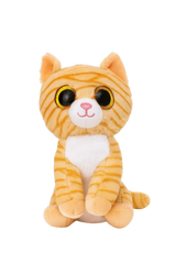 Orange Tabby Cat Plush Toy - Soft Striped Kitten Stuffed Animal | 547-1