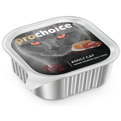 Prochoice Beef Pate Grain Free Adult Cats Alu Tray 100 Grs | P3041