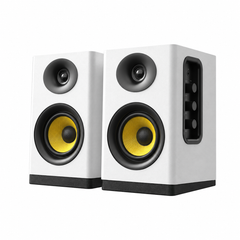 FANTECH Finecoustic Hako Studio 301: 80W 2.0 Bookshelf Speakers, Bluetooth 5.3, 5-Way Connectivity & Hi-Fi Audio