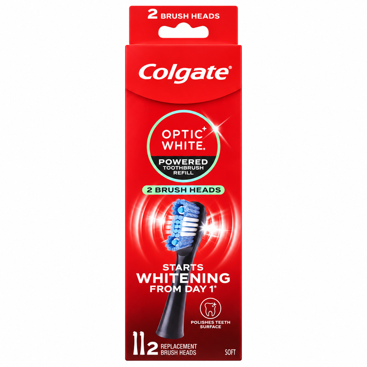 Colgate 360 Optic White Soft Powered Toothbrush with Replaceable Head | 30042941