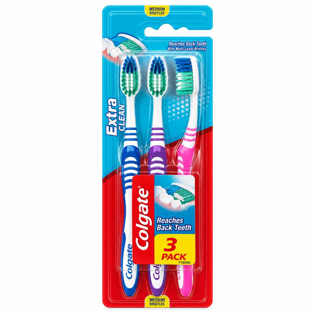 Colgate Extra Clean Toothbrush 2+1 Free | 30042621