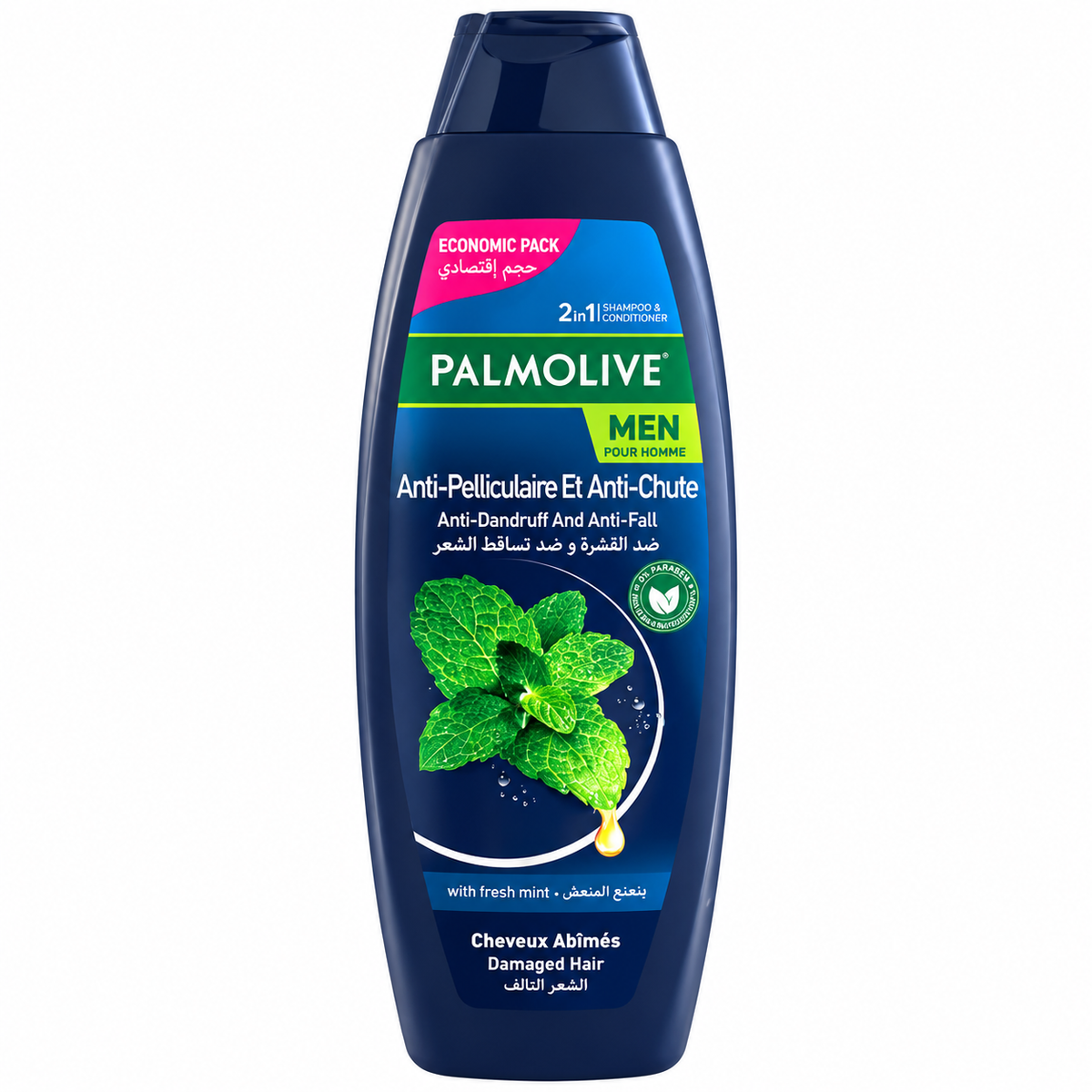 Palmolive 2 in 1 Fresh & Energy Mint Shampoo for Men 600ml | 30547303