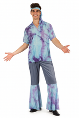 Men’s Hippie Costume (Shirt, Pants & Headband) | 99141
