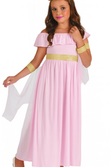 Greek Princess Costume (Dress, Belt, Cord, Arm Bands with Veil) - Large Size | 091273