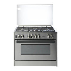 SUPER CHEF Cooker Wide 90Cm 5 Gas Burners Semi-Pro Inox |  DCW-941 PRO STS