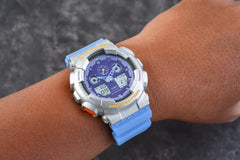 Casio G-SHOCK Euphoria Casual Men Analog-Digital Watch - Blue & Multicolor | GA-100EU-8A2DR