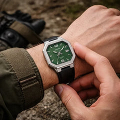 Casio Men 3-Hand Watch - Black / Green | MTP-B195L-3AVDF