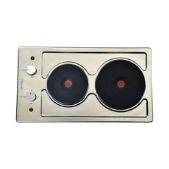 SUPER CHEF HOB DOMINO 30CM 2ELETRIC STAINLESS STEEL | DOMINO 2 ELECTRIC STS