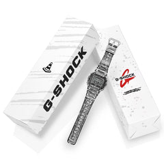 Casio G-SHOCK Joshua Vides Collaboration Men Watch - Black / White | DW-5600JV-7DR